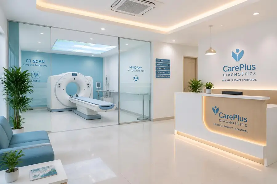 Modern diagnostic centre interior